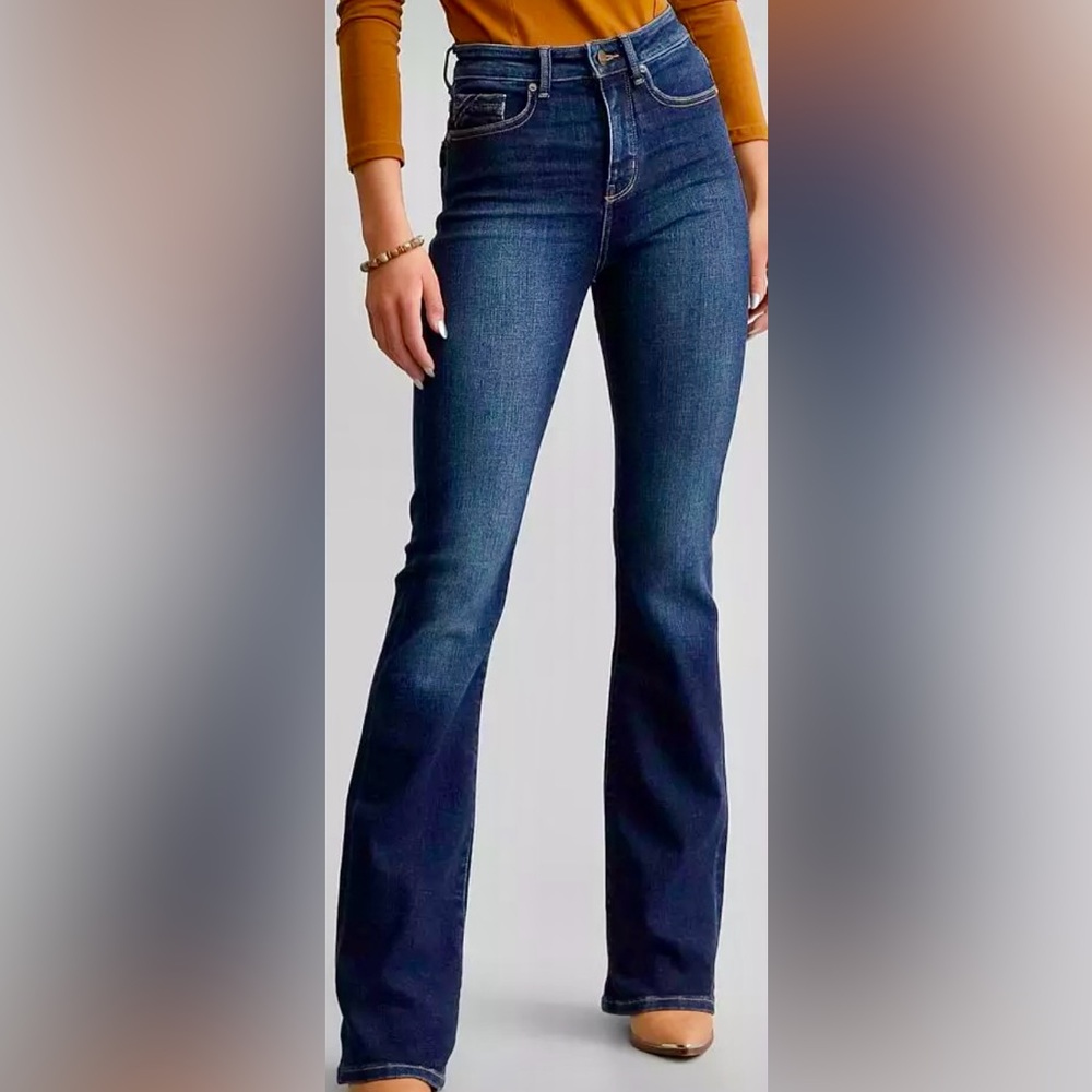 Buckle Black Fit No. 35 Boot Stretch Jeans High Rise Stretch 28x30 Dark Rinse